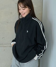 WEGO 【ユニセックス着用ITEM】USPOLOフリースハーフジッププルオーバー