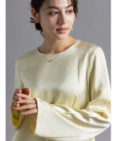 Te chichi 【Atelier Bonheur】サテンバックボタンブラウス(セットアップ可)《2025winter catalog item》