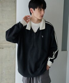 WEGO 【ユニセックス着用ITEM】USPOLOフリースハーフジッププルオーバー