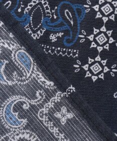 JOSEPH ABBOUD 【サスティナブル素材】コットンリヨセルリネンバンダナプリント シャツ