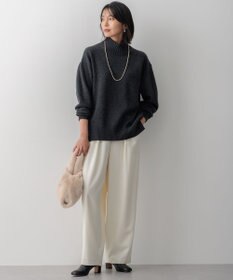 23区 【洗える】カシミヤブレンド ハイネック ニット