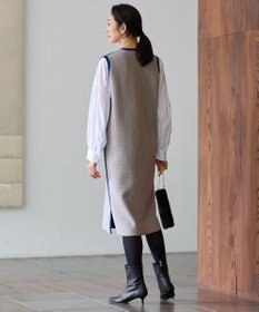 自由区 L 【洗える】シャーリング ブラウス