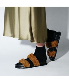 MODE ET JACOMO <carino>エコファーもこもこサンダル