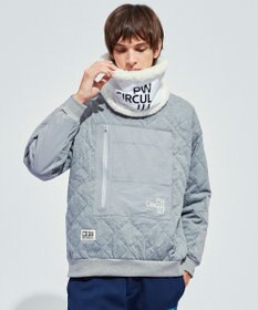 PW CIRCULUS 【裏地付き/防寒】【MEN】キルティングスエットプルオーバー