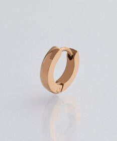 Phoebe 【金属アレルギー対応】ワンタッチメタルフープミニピアス(片耳)/サージカルステンレス ローズゴールド