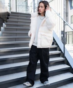 WEGO カラーナイロンパテッドブルゾン