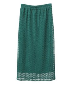 Green Parks ニットレースＩラインスカート