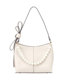 YECCA VECCA パールチャーム付きリボンベルトバッグ