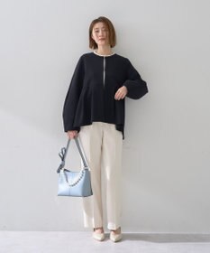 YECCA VECCA パールチャーム付きリボンベルトバッグ