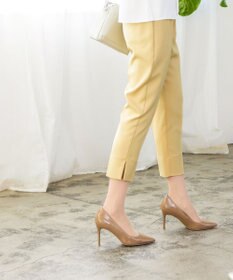 Tiaclasse 【洗える】スリットテーパードパンツ