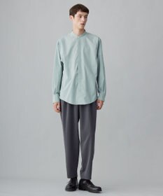 UNFILO MENS コンフォート バンドカラーシャツ  [24年秋冬商品]