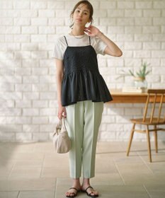 組曲 L 【WEB限定】レリーフジャガードキャミツインセット