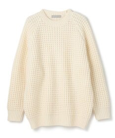 UNFILO MENS 【男女兼用】ウールポップコーン クルーネック ニット