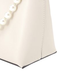 YECCA VECCA パールチャーム付きリボンベルトバッグ