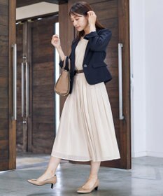 Tiaclasse L 【新色追加・洗える】シフォンギャザーワンピース