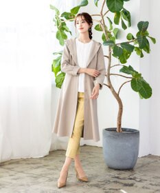 Tiaclasse 【洗える】スリットテーパードパンツ