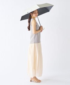 MOONBAT 【遮光100％/UV100%】エスタ (estaa) にゃんこミニ 折りたたみ傘 日傘 軽量 晴雨兼用 猫 ネコ