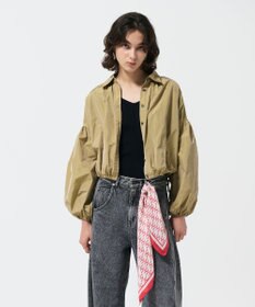 GRACE CONTINENTAL タフタギャザーシャツ