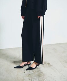 GRACE CONTINENTAL サイドラインニットパンツ
