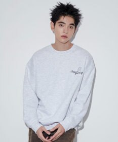 WEGO 【ユニセックス着用ITEM】ガールイラストグラフィックプルオーバー