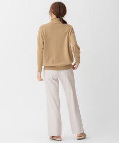 自由区 【洗える】ソフトウールハイゲージ ハイネックニット