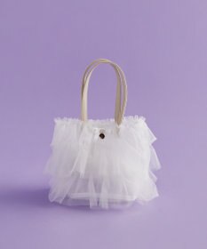 Maison de FLEUR コットンキャンディフリルトートバッグ