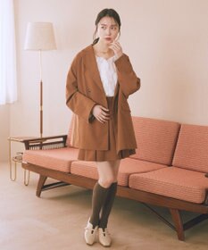 earth music&ecology 【セットアップ可】ビット付きミニスカート