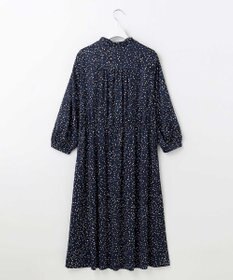 自由区 【XSサイズ～/洗える】フローイングドットプリント ワンピース