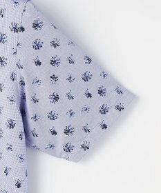 JOSEPH ABBOUD 【ジャージー素材・ストレッチ・イージーケア】コンパクトジャージープリント シャツ