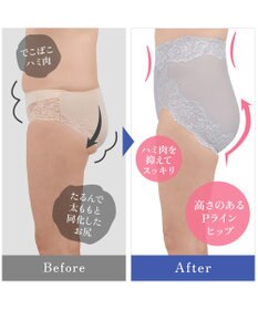 BRADELIS New York 【BRADELIS NewYork peace】おしりPラインラッピングショーツ24 深め お腹スッキリ 美尻メイク 補正下着 DB224201