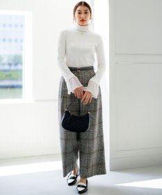 組曲 【洗える】フライスタートルネック カットソー