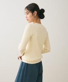 Green Parks プチケーブルクルーネックニットプルオーバー