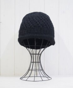 石田製帽 【防寒対策・日本製】ウールロールアップ ニット帽
