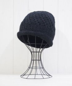 石田製帽 【防寒対策・日本製】ウールロールアップ ニット帽