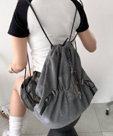WEGO クリアポーチ付きナップサック
