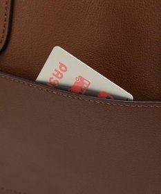 style code 【MERCURYDUO/マーキュリーデュオ】両アオリポケットサイド配色大開き開口 超軽量ハンドバッグ キーチャーム付