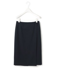 ICB 【洗える】37.5TRストレッチ ラップ風スカート