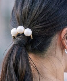 Tiaclasse  3粒パールヘアゴム