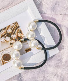 Tiaclasse  3粒パールヘアゴム