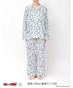 une nana cool トムとジェリー × une nana cool【綿100%】長袖開襟パジャマ