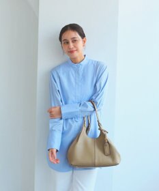 TOPKAPI 【TREASURE TOPKAPI】ソフトレザー センターステッチ 2way トートバッグ