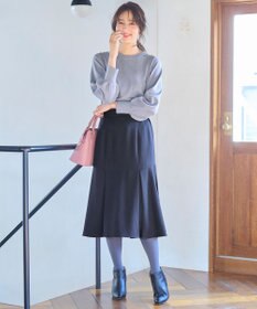 ANY SIS 【洗える】タックマーメイド スカート