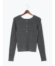 Te chichi ヘンリーネックマーブルニット