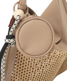 Green Parks 【２ＳＥＴ】ポーチチャーム付き雑材トートバッ