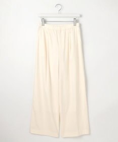 J.PRESS LADIES 【洗える】セルロースリネンストレッチ タックワイドパンツ