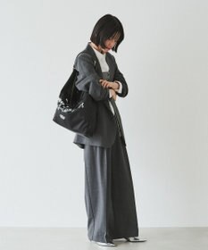 russet ステンシル風プリント ナイロン2WAYショルダーバッグ(SF-271)