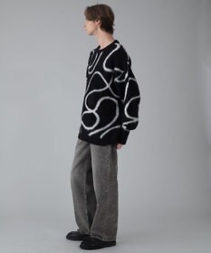 WEGO 【ユニセックス着用ITEM/MLサイズ展開】ファジーパターンプルオーバー