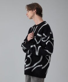 WEGO 【ユニセックス着用ITEM/MLサイズ展開】ファジーパターンプルオーバー