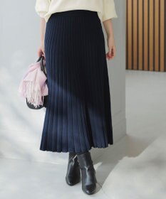 ANY SIS CICA加工 ニット フレア スカート