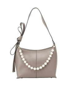 YECCA VECCA パールチャーム付きリボンベルトバッグ